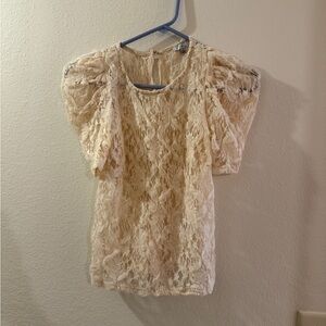 Iris Cream Lace Blouse